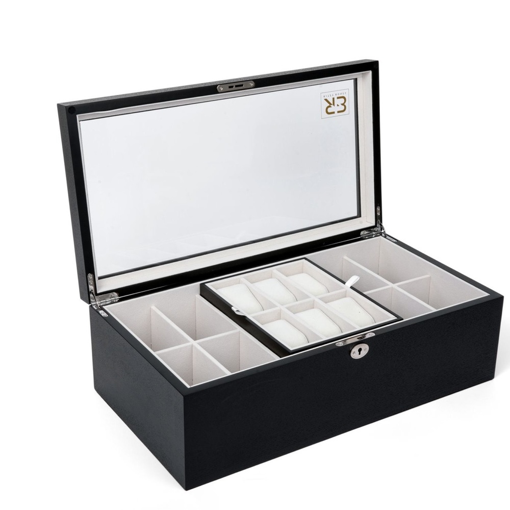 Wooden Jewelry Box Organizer - Picture 3 of 6